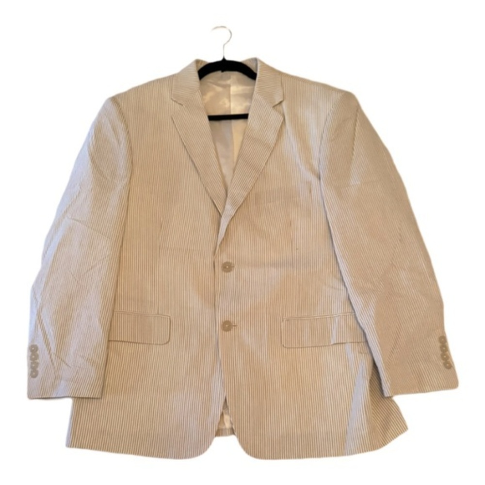 Saddlebred Men’s Size 42S Seersucker Blazer – 100% Cotton